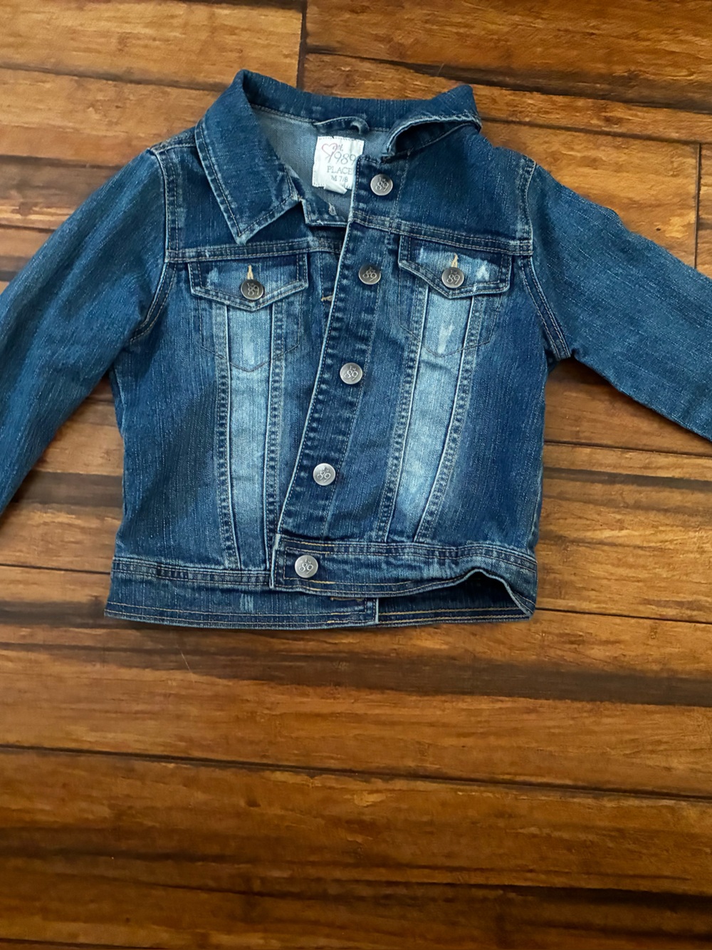 The Children's Place Distressed Blue Denim Jean Jacket